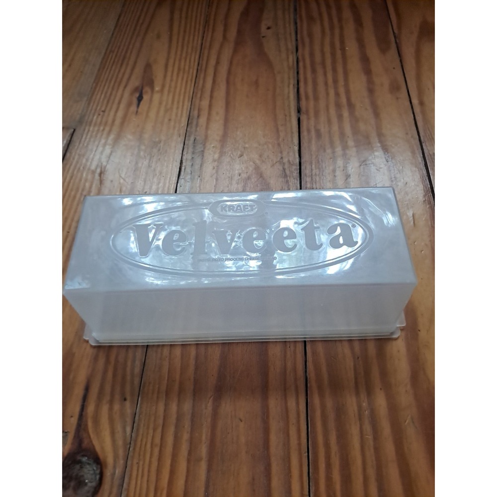 KRAFT VELVEETA CHEESE KEEPER CONTAINER WITH CLEAR LID GREAT CONDITION